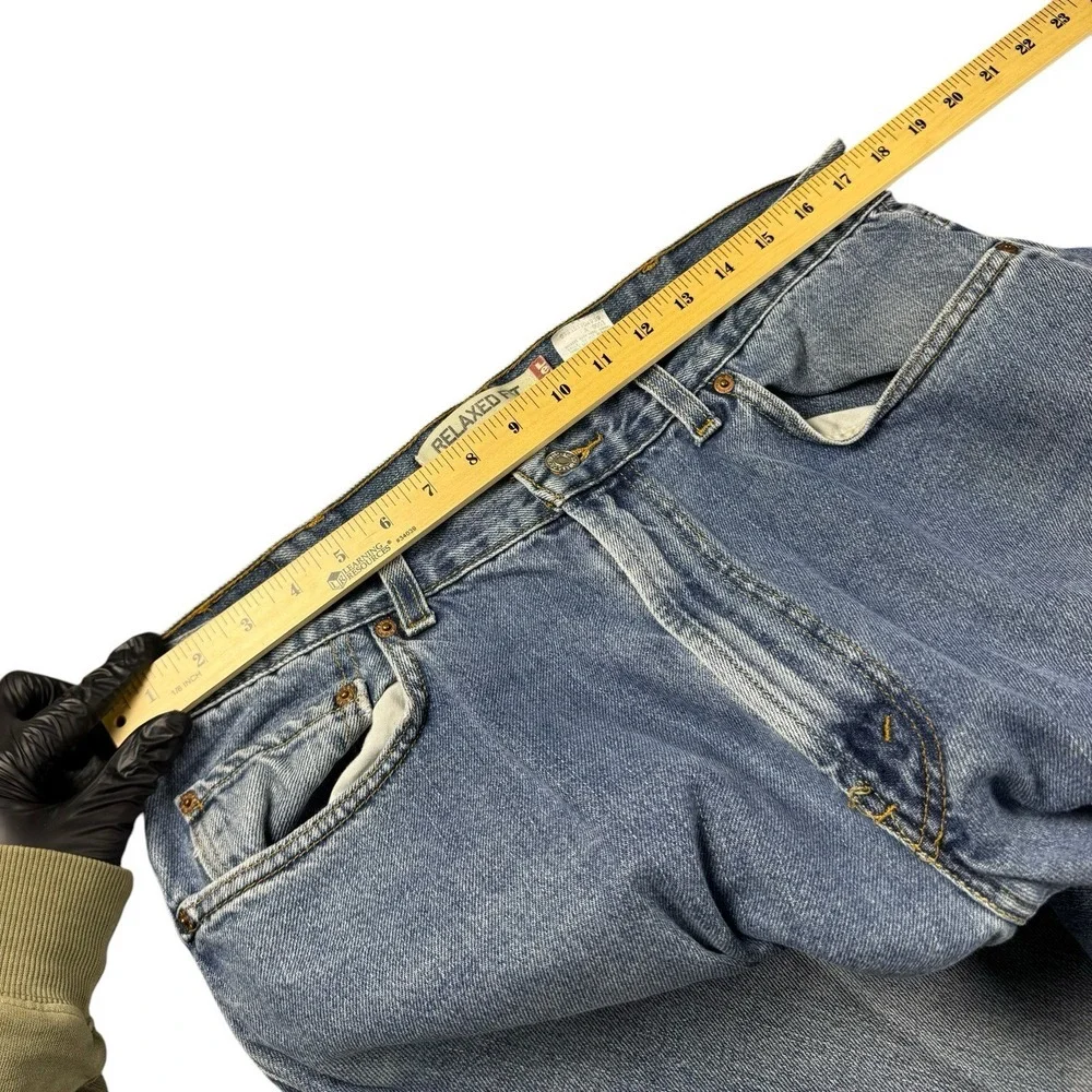 Vintage Levis 550 38x30 Relaxed Fit Faded Midrise Denim Y2K Red Tab Grunge Skate